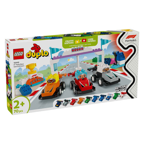 LEGO Duplo Town 10445 Samochody wyścigowe i kierowcy zespołu F1