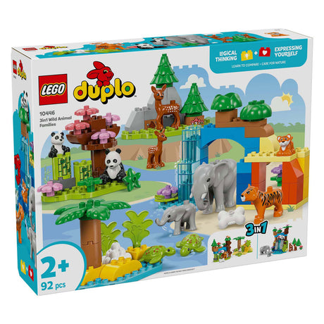 Lego duplo Town 10446 Rodziny dzikich zwierząt 3 w 1