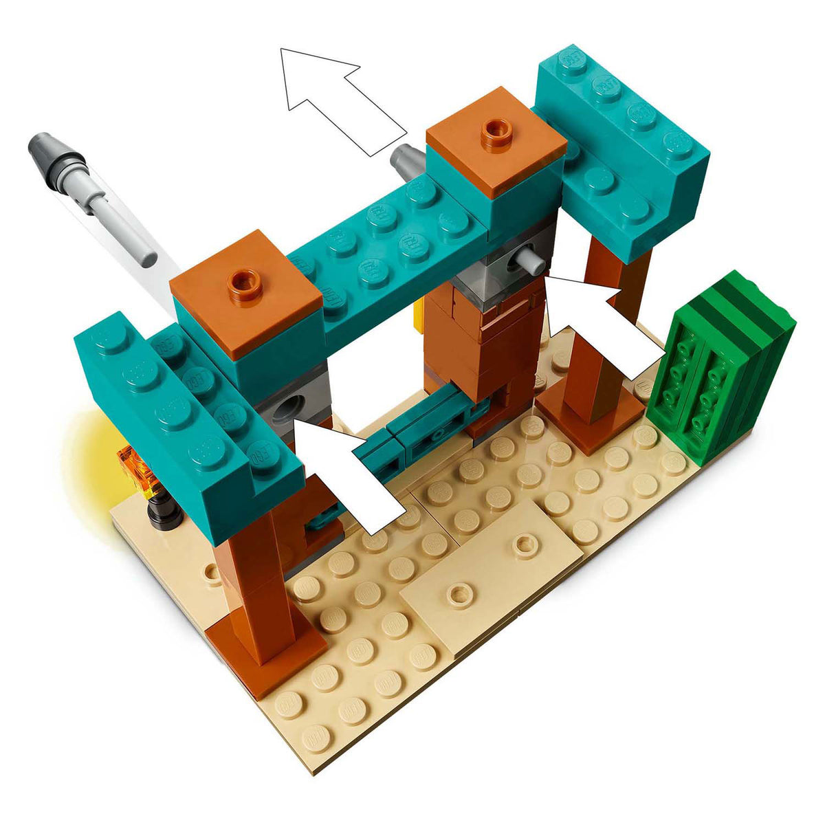 Lego Minecraft Złoczyńcy na pustyni zestaw gier dla dzieci - 21267