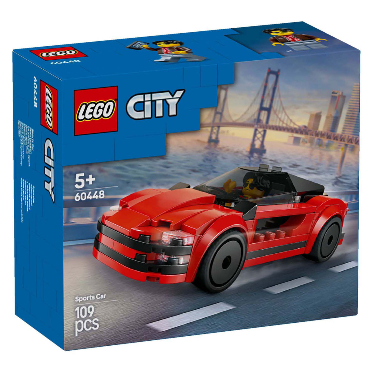 Lego city 60448 czerwony samochód sportowy