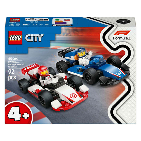 Lego City F1 Williams Racing i Haas F1 Racing Cars - 60464