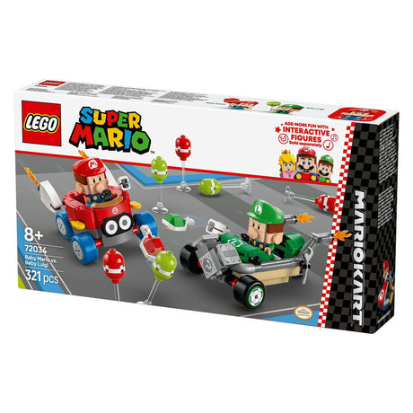 Lego Super Mario 72034 Mario Kart Mały Mario kontra Mały Luigi