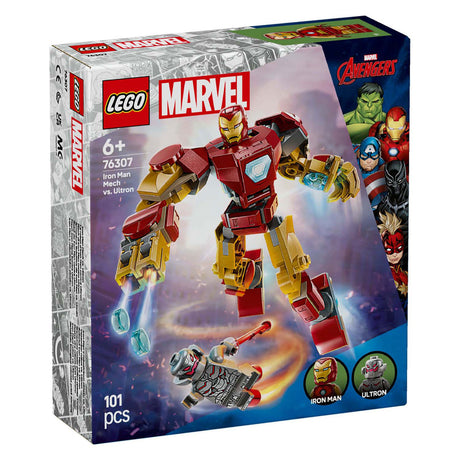 Zestaw Lego® Marvel: Mech Iron Mana kontra Ultron — 76307