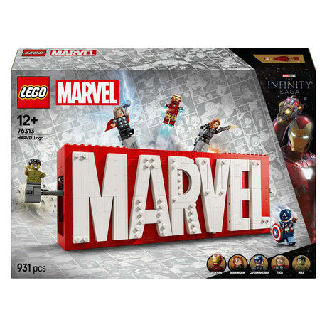 LEGO Super Heroes 76313 Marvel Logo i minifigurki