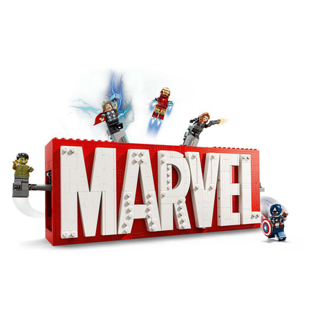 LEGO Super Heroes 76313 Marvel Logo i minifigurki