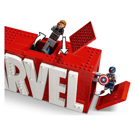 LEGO Super Heroes 76313 Marvel Logo i minifigurki