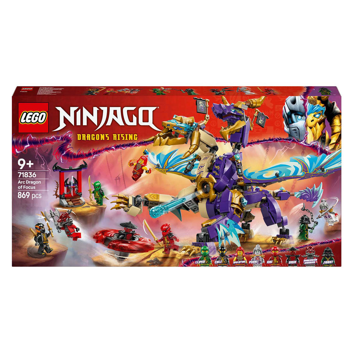 Lego ® ninjago® – zestaw zabawek łukowy smok koncentracji – 71836