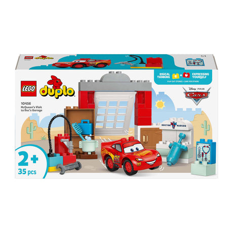 Lego Duplo Disney i Pixar Cars McQueens Wizyta w garażu dokumentów - 10456