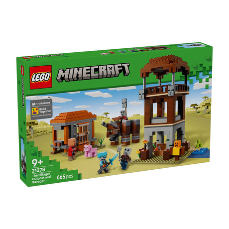 Zestaw Lego Minecraft: Posterunek łupieżców i niszczyciel - 21278