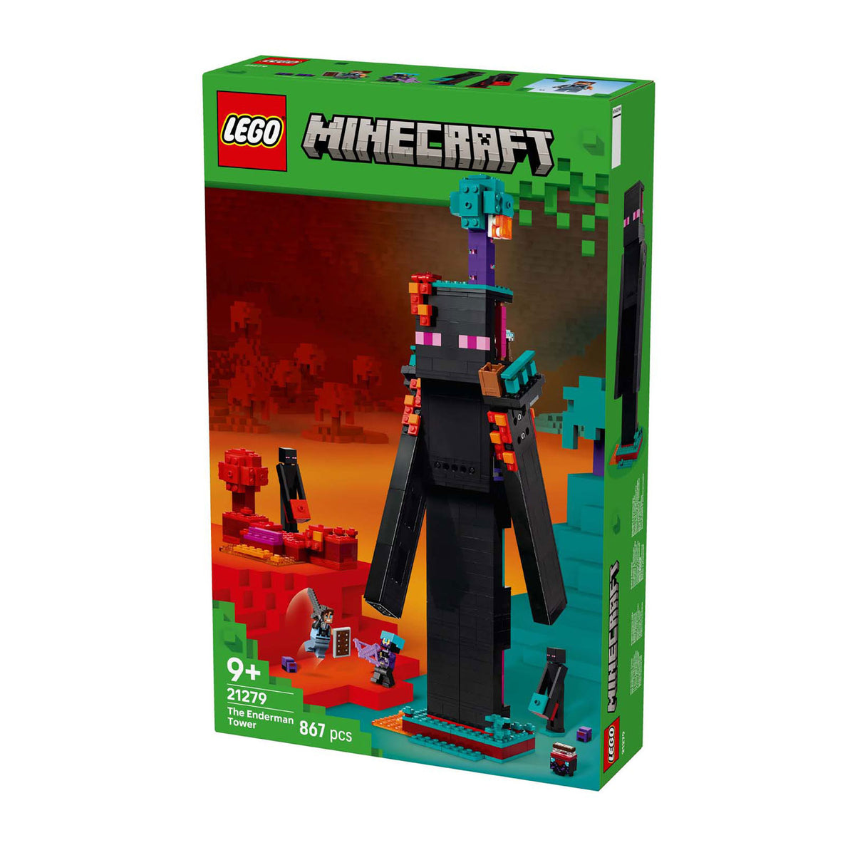 Lego Minecraft 2w1 Wieża Endermana dla dzieci - 21279