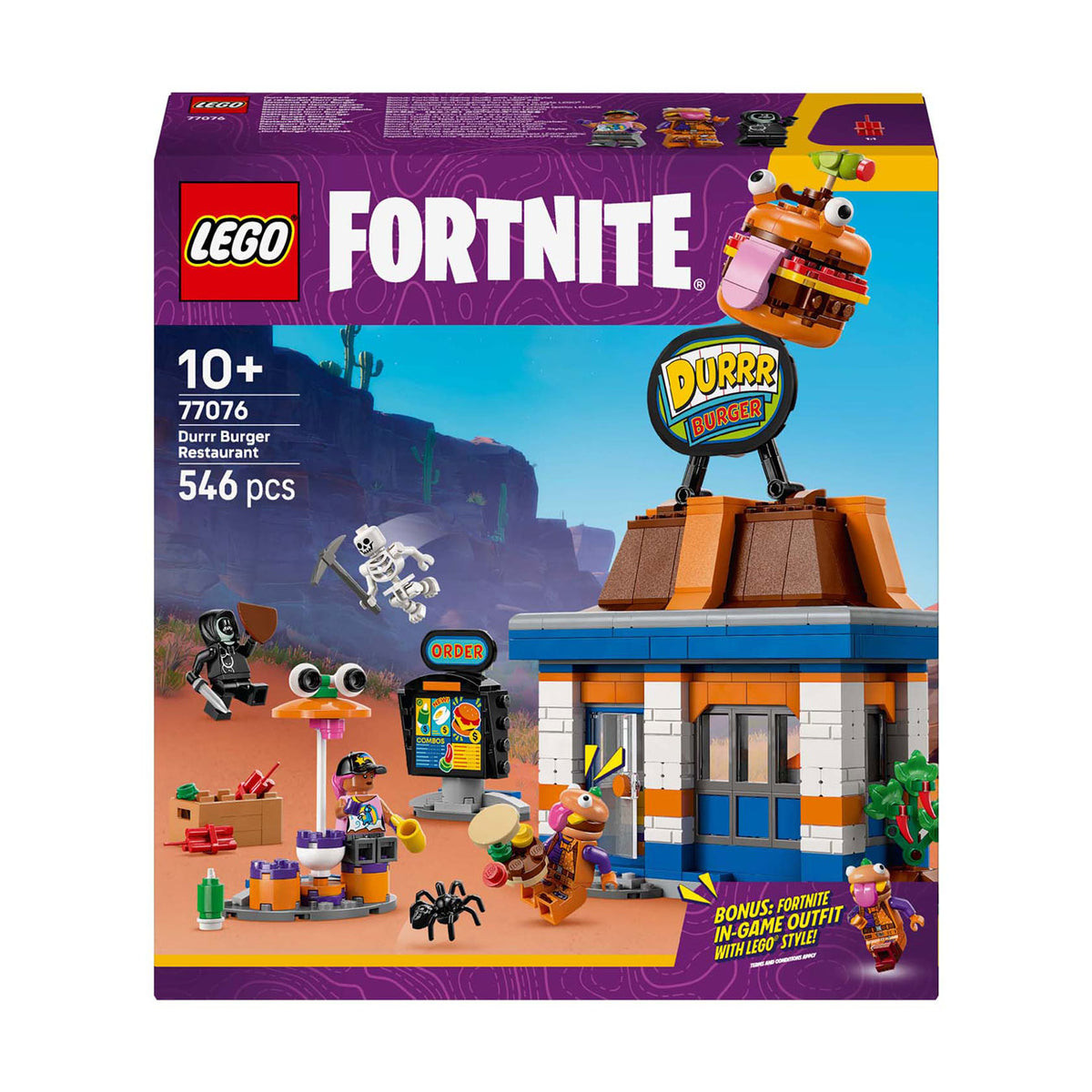 Lego® Fortnite® Restauracja z burgerami Durrr — 77076