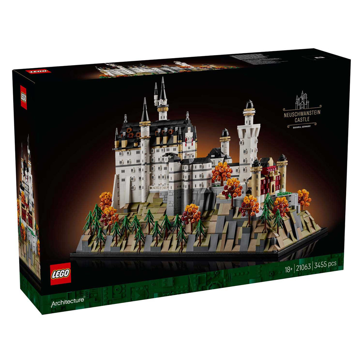 Zestaw Lego® Architecture Zamek Neuschwanstein – 21063