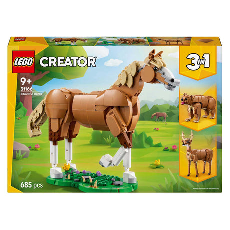 Lego® Creator 3w1 piękny koń, zestaw do budowania zwierząt – 31166