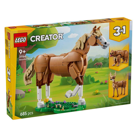 Lego® Creator 3w1 piękny koń, zestaw do budowania zwierząt – 31166