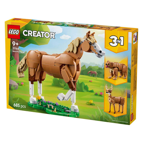 Lego® Creator 3w1 piękny koń, zestaw do budowania zwierząt – 31166
