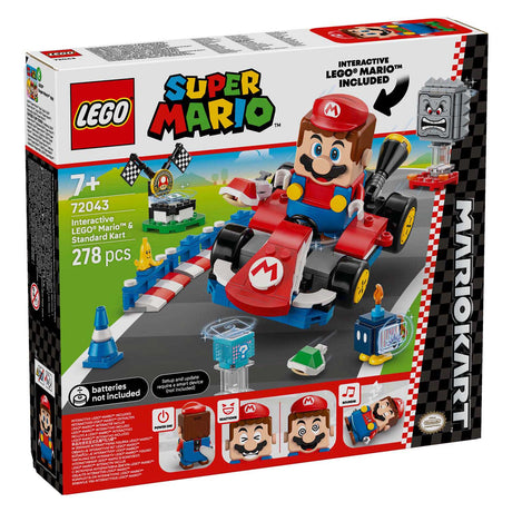 Lego® Super Mario™: Mario Kart™ — Interaktywny® Mario™ i standardowy gokart — 72043