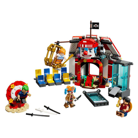 Jednoczęściowy zestaw konstrukcyjny Lego ® z namiotem cyrkowym i buggy klaunem - 75637