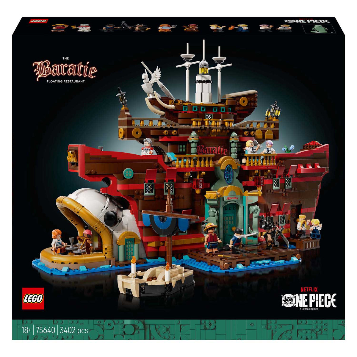 Lego® jednoczęściowy pływający baratie z restauracji - 75640