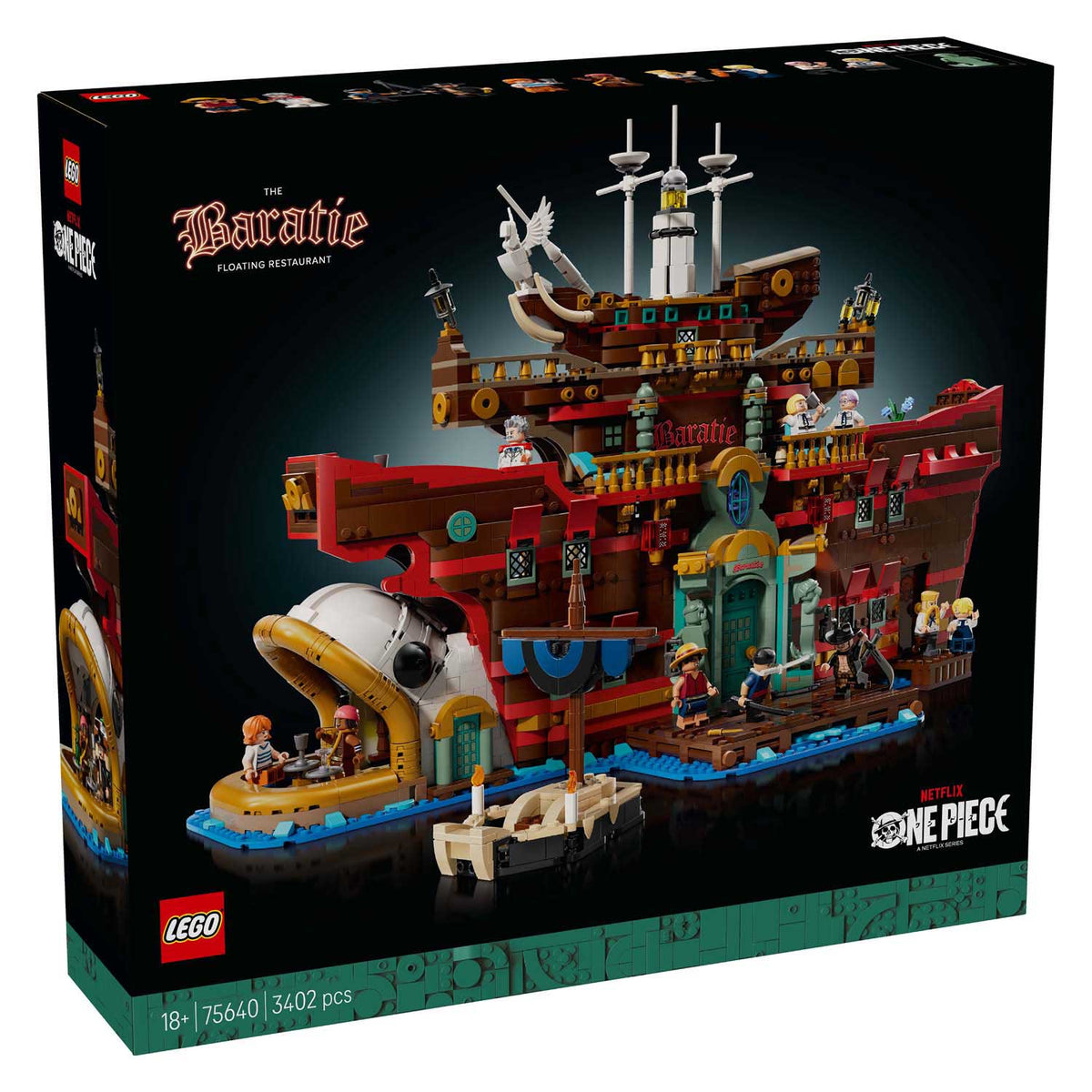 Lego® jednoczęściowy pływający baratie z restauracji - 75640