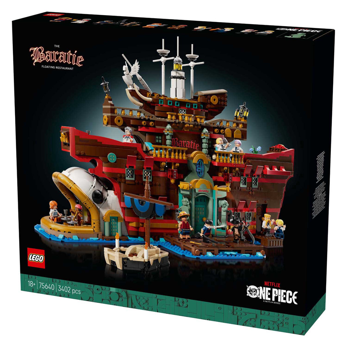 Lego® jednoczęściowy pływający baratie z restauracji - 75640