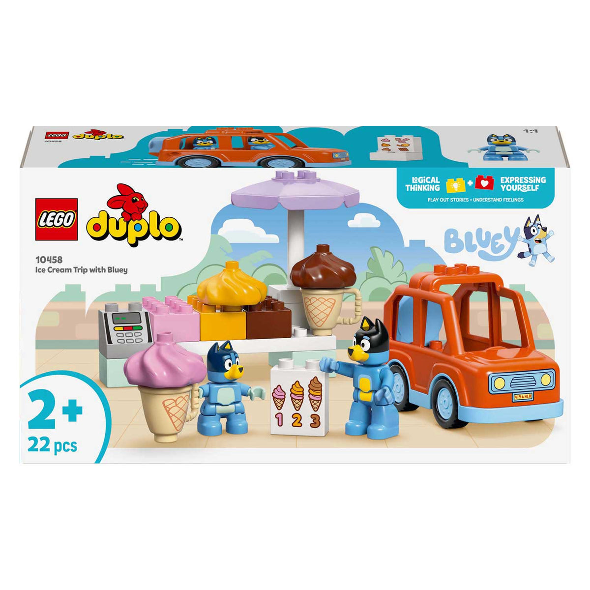 Lego ® duplo® Bluey Zdobądź lody z Bluey - 10458