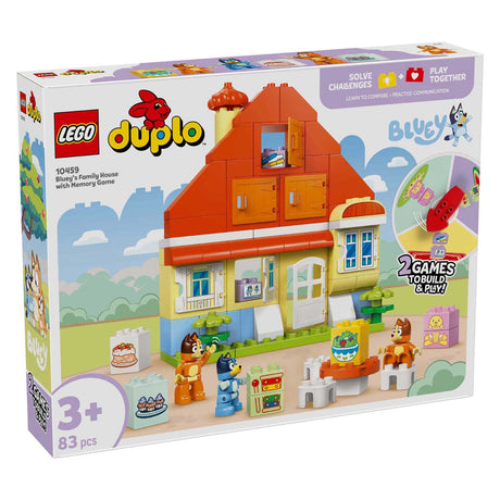 Lego ® duplo® Bluey: Dom Bluey i jej rodzina z grą pamięciową - 10459