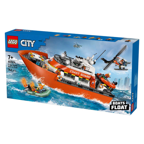 Lego City Exploration 60504 Łódź ratunkowa straży przybrzeżnej z helikopterem