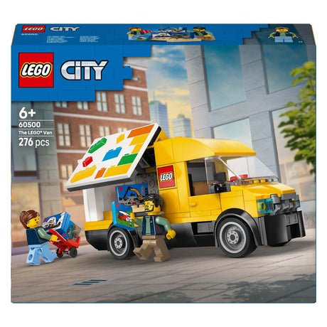Lego ® city: furgonetka - zestaw do budowania i zabawy dla fanów motoryzacji od 6 lat - z 2 minifigurkami - 60500