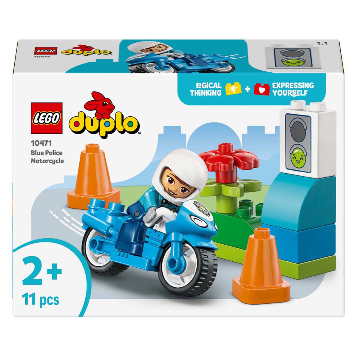 Lego Duplo 10471 niebieski motocykl policyjny