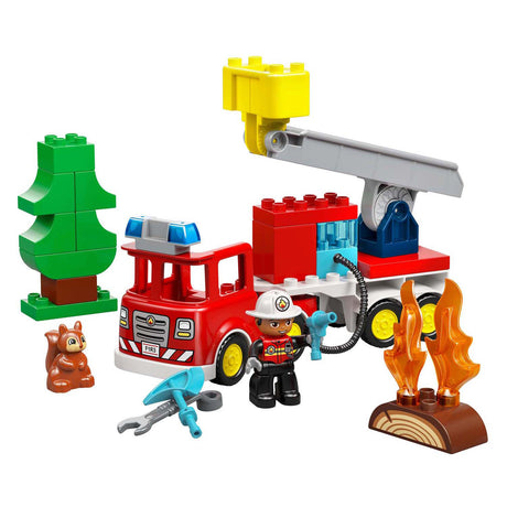 Lego Duplo Town 10473 wóz strażacki z wężem i strażakiem