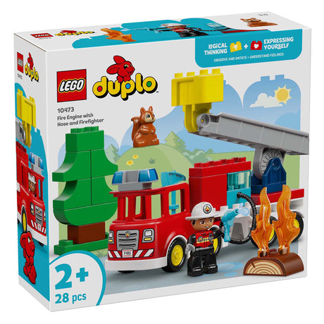 Lego Duplo Town 10473 wóz strażacki z wężem i strażakiem