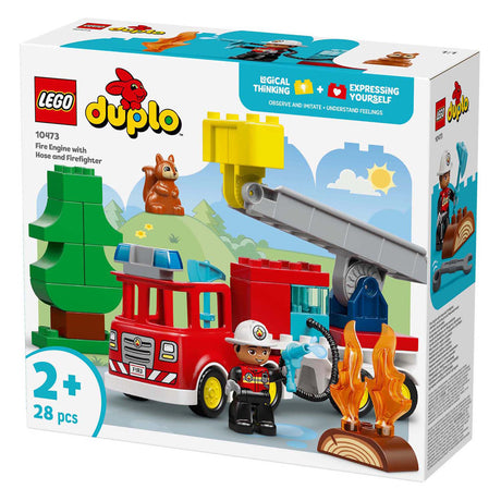 Lego Duplo Town 10473 wóz strażacki z wężem i strażakiem