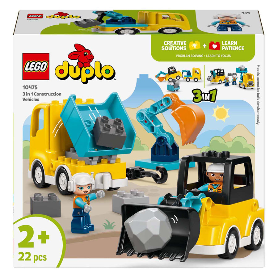 LEGO Duplo Town 10475 Pojazdy budowlane 3w1