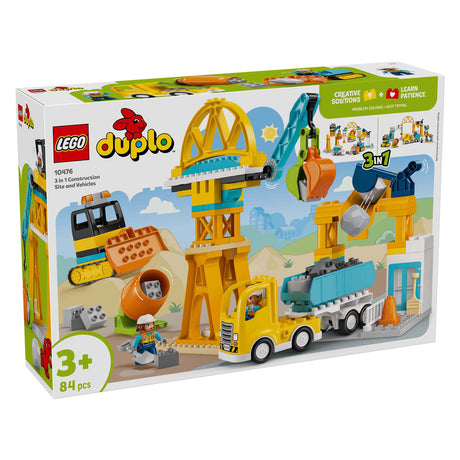 LEGO Duplo Town 10476 Plac budowy i pojazdy 3w1
