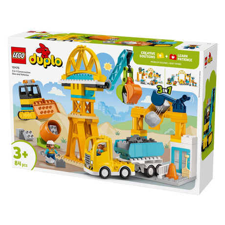 LEGO Duplo Town 10476 Plac budowy i pojazdy 3w1