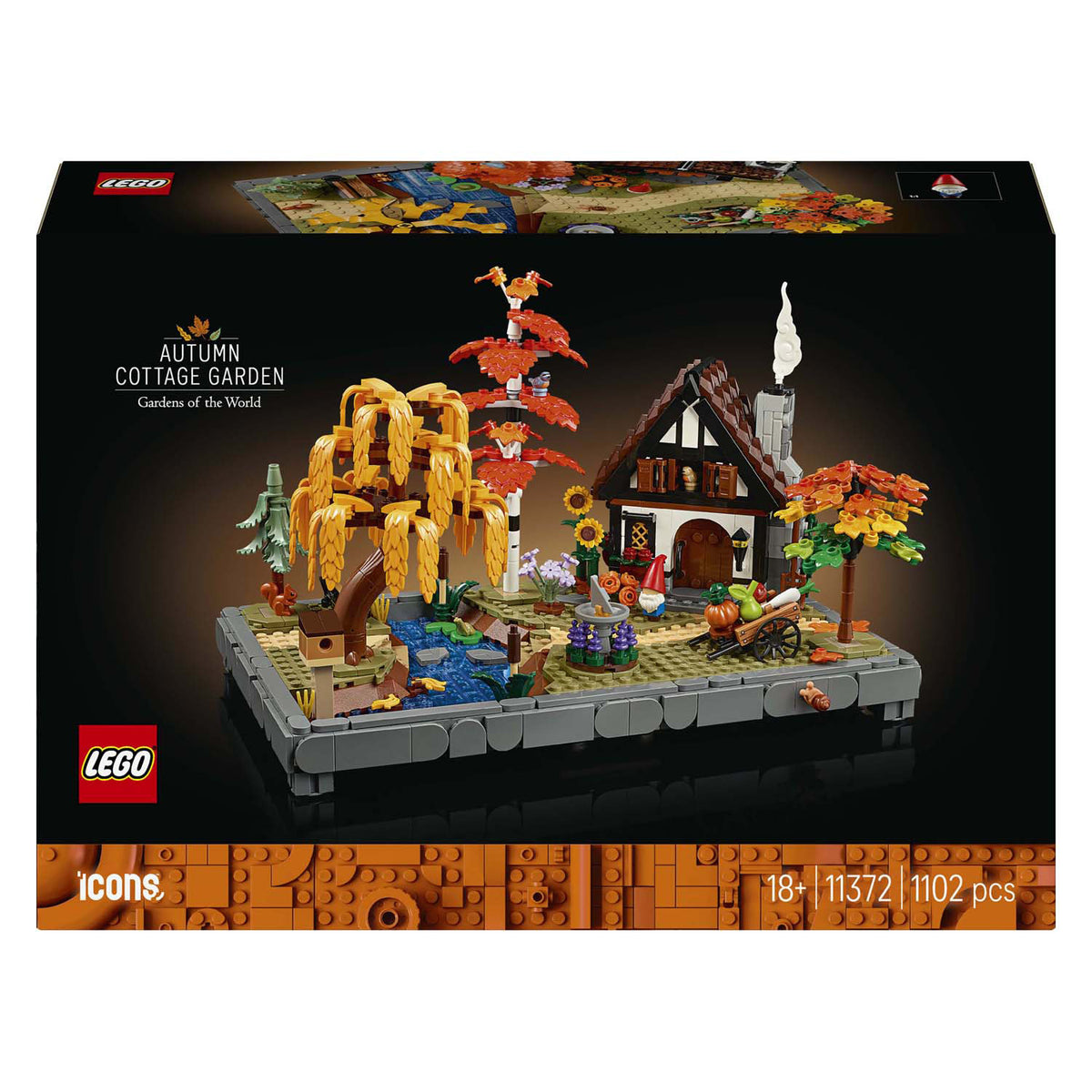 Lego Icons 11372 Jesienny ogród z chatą