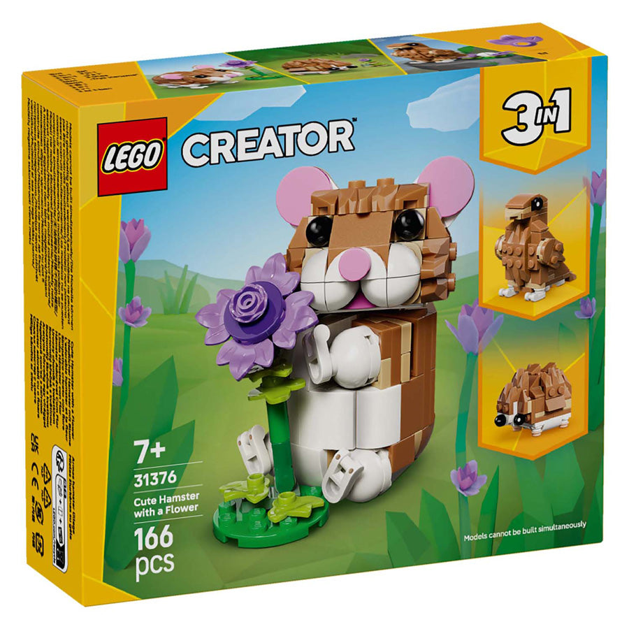 Lego® Creator 3w1 uroczy chomik z kwiatkiem - 31376
