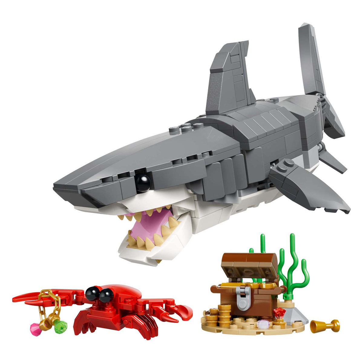 Lego: Dziki rekin ze skrzynią skarbów (31381)
