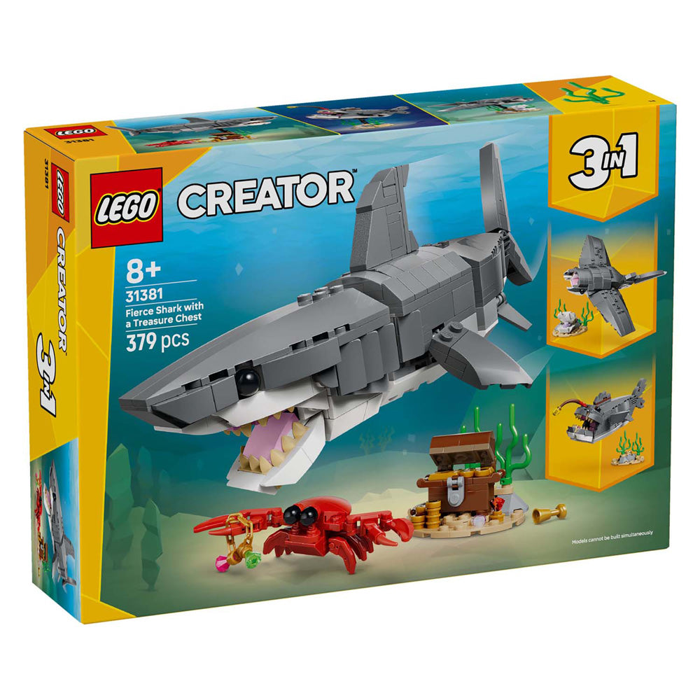 Lego: Dziki rekin ze skrzynią skarbów (31381)
