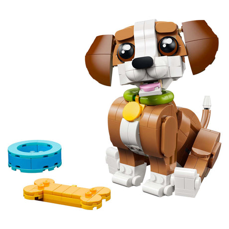 Lego® Creator 3 w 1 urocze zwierzęta: zabawny szczeniak - zestaw zwierząt - zamień w wiewiórkę lub kaczkę - 31382