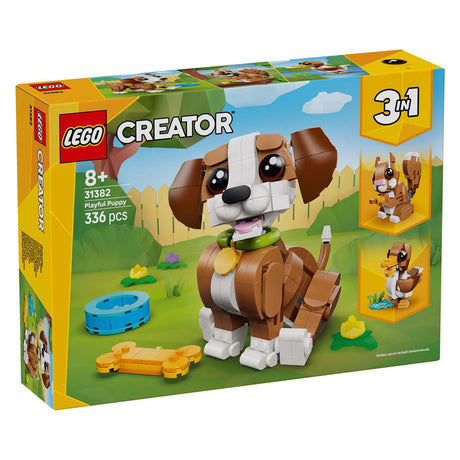 Lego® Creator 3 w 1 urocze zwierzęta: zabawny szczeniak - zestaw zwierząt - zamień w wiewiórkę lub kaczkę - 31382