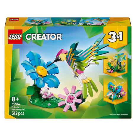 Lego® Creator Dzikie zwierzęta 3 w 1: kolorowy koliber - 31384