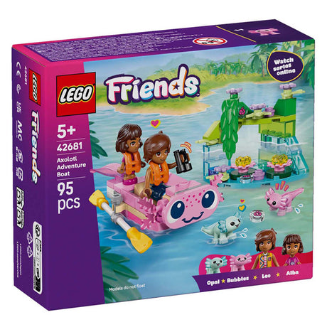 Lego Friends Zestaw do budowania łodzi przygodowej z Aksolotlem – zabawka – 42681