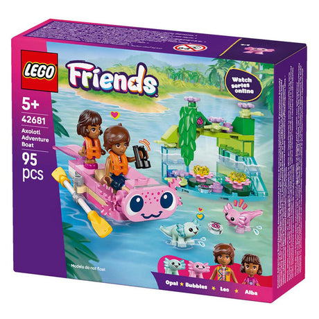 Lego Friends Zestaw do budowania łodzi przygodowej z Aksolotlem – zabawka – 42681