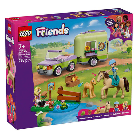 Przyczepka LEGO Friends 42695 z koniem i źrebakiem
