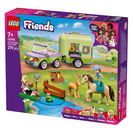 Przyczepka LEGO Friends 42695 z koniem i źrebakiem