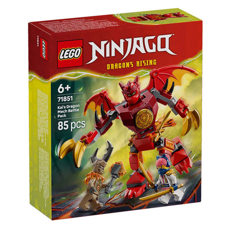 Lego ® Ninjago® Zestaw bojowy smoczego mecha Kaia - Zabawki mech - Zestaw z 3 minifigurkami - 71851
