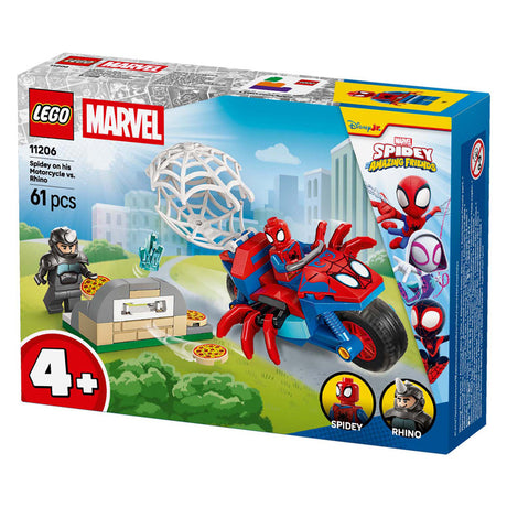 LEGO Marvel - Spiderman na motocyklu kontra nosorożec (11206)