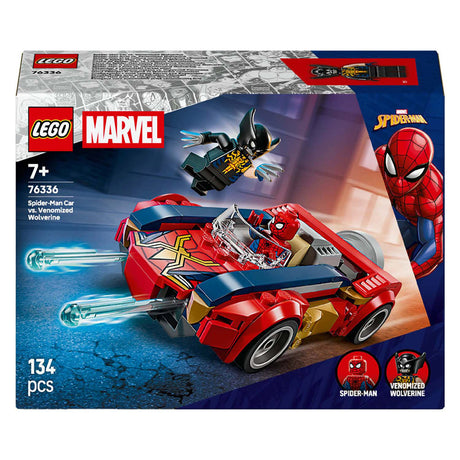 Lego Super Heroes 76336 Samochód Spider-Mana kontra jadowity rosomak