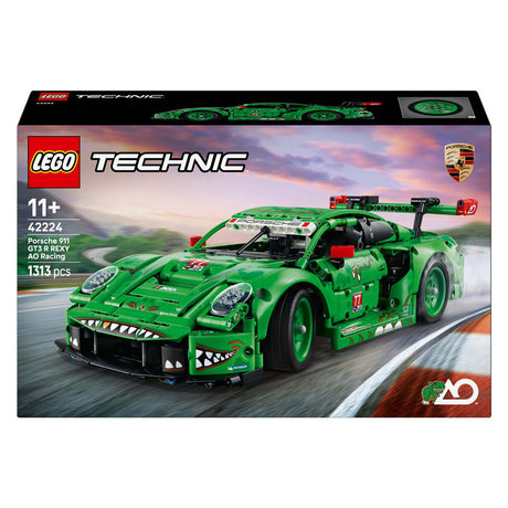 Lego technic 42224 porsche 911 gt3 r rexy ao samochód wyścigowy